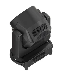 Aquapearl Pro è una luce da palco nera che vanta una solida base rettangolare e una testa regolabile. È dotata di griglie di ventilazione e manopole di controllo, il tutto splendidamente incastonato su uno sfondo bianco semplice.